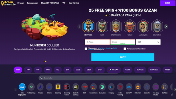 Bitcoincasino.io giriş sayfası